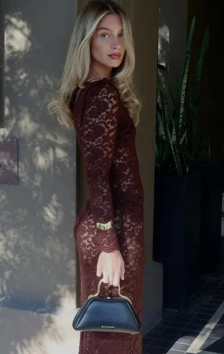 Arcina Ori Monet Dress Brown Size 8 photo 3