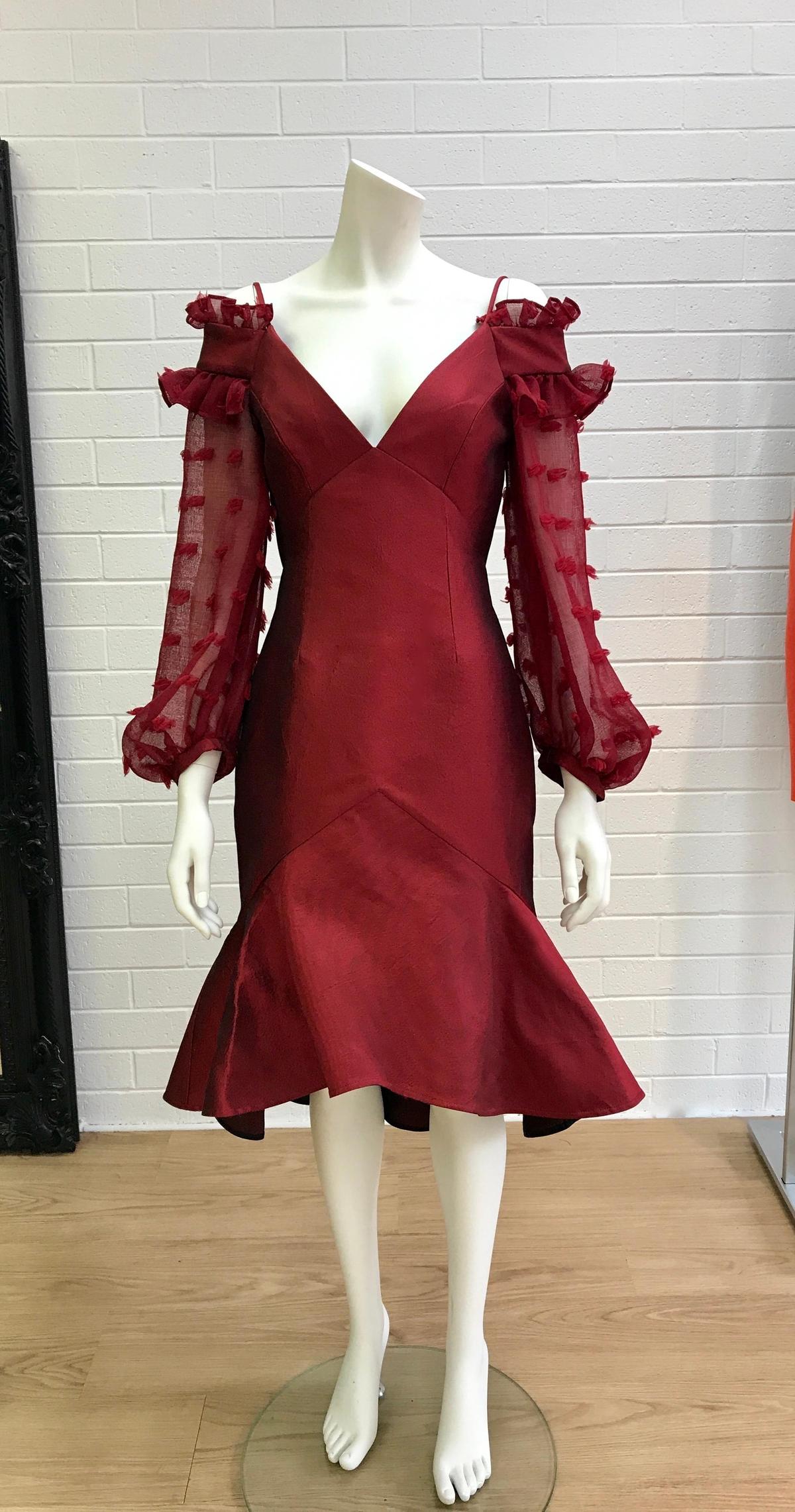 Nicola Finetti Rosalie Red Dress red size 8 photo 5