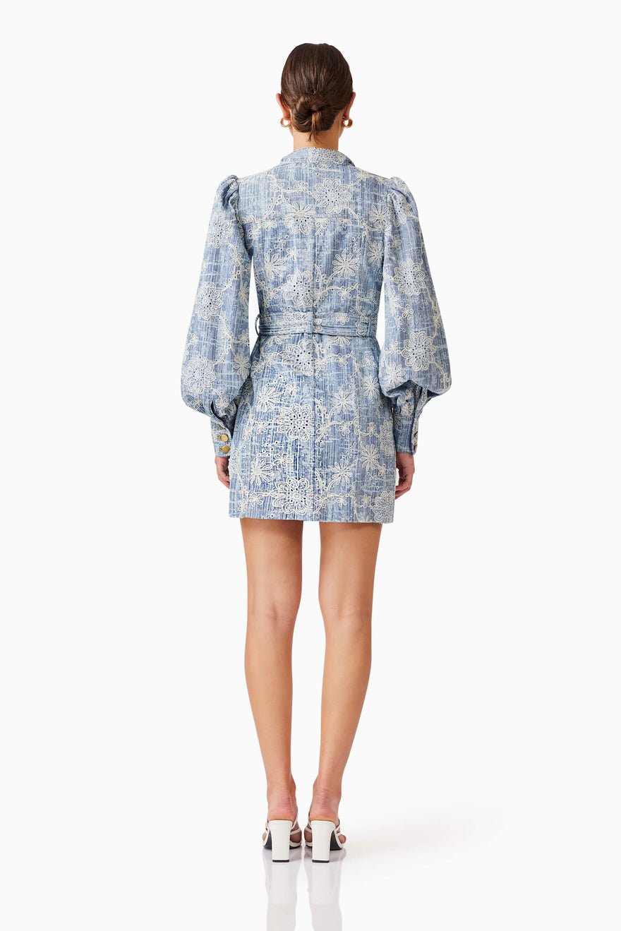 Elliatt Monica Mini Dress - Blue photo 2