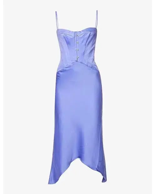 House Of CB Imogen Midi Dress Periwinkle Purple Size S / AU 8 photo 6
