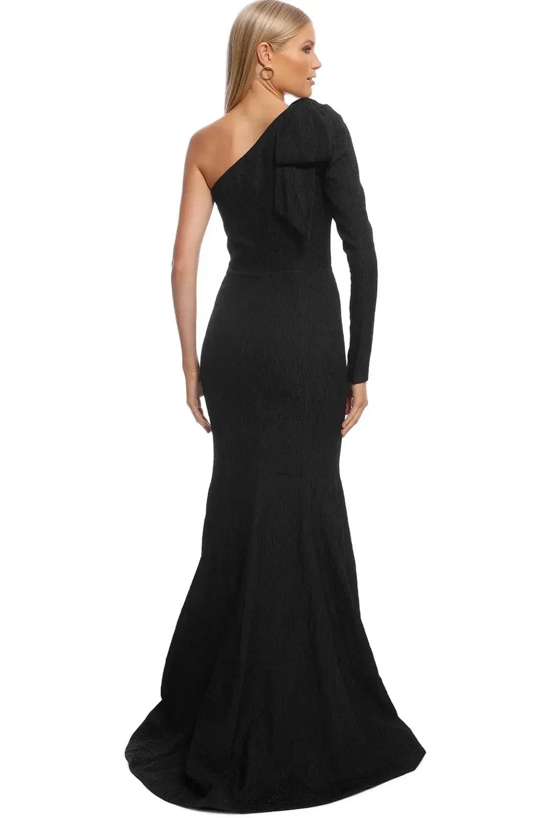 Rebecca Vallance Harlow Bow Gown Black Size 8 photo 2