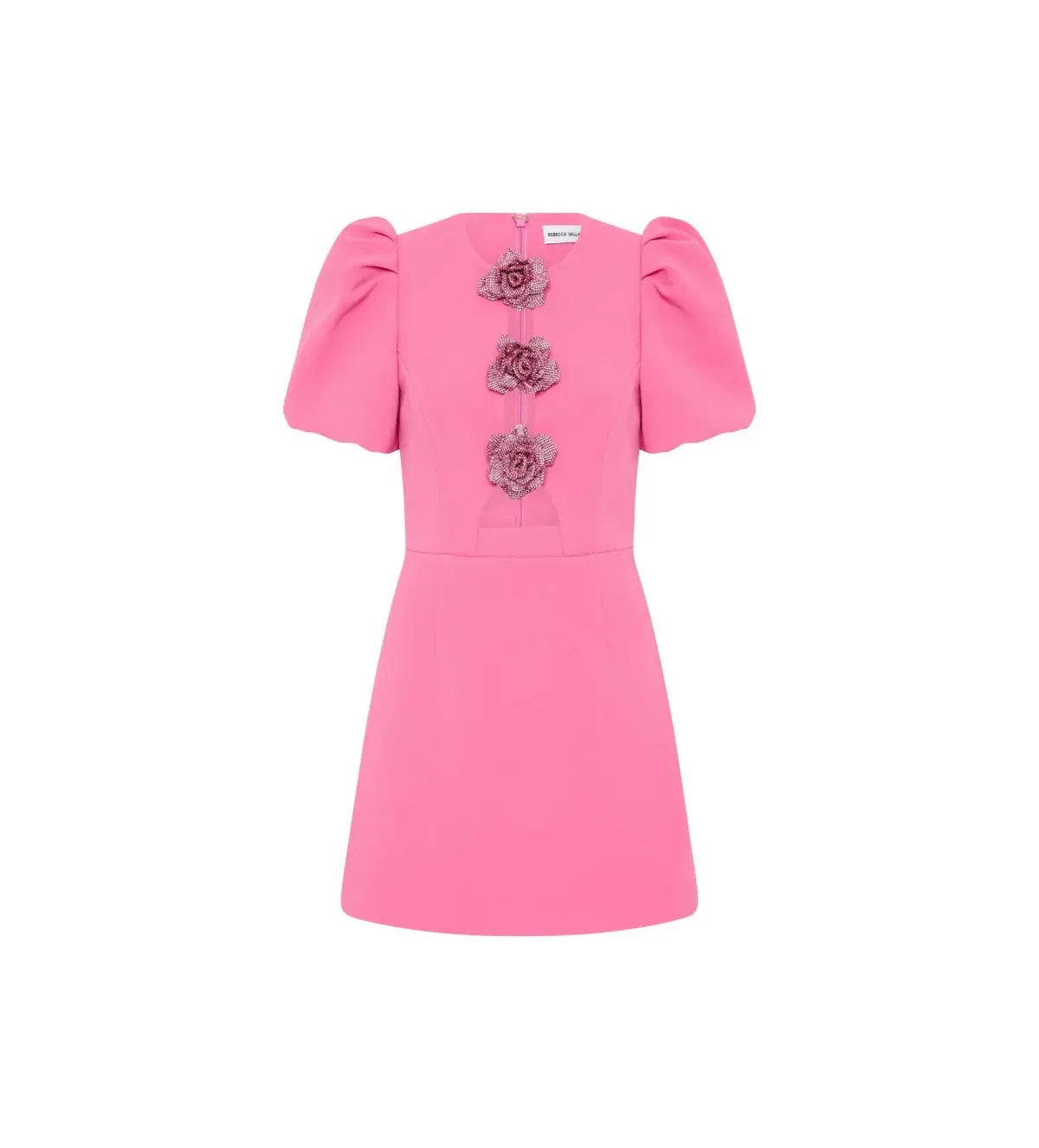 Rebecca Vallance Aubree Flower Mini Dress Pink  Size 8 photo 6