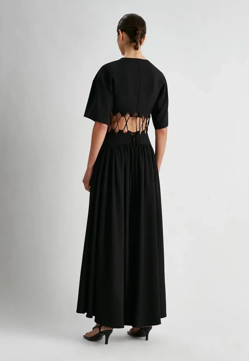 Camilla and Marc Brea Cut Out Dress Black Size 6 photo 3