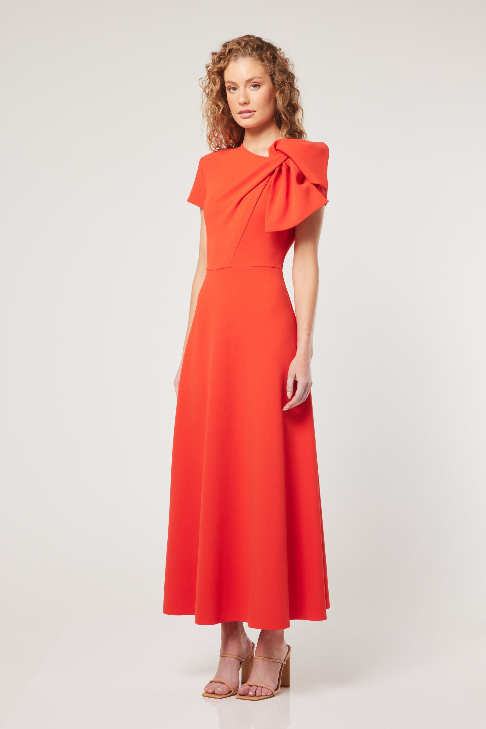 ELLIATT GALAXITE MAXI DRESS - ORANGE photo 2