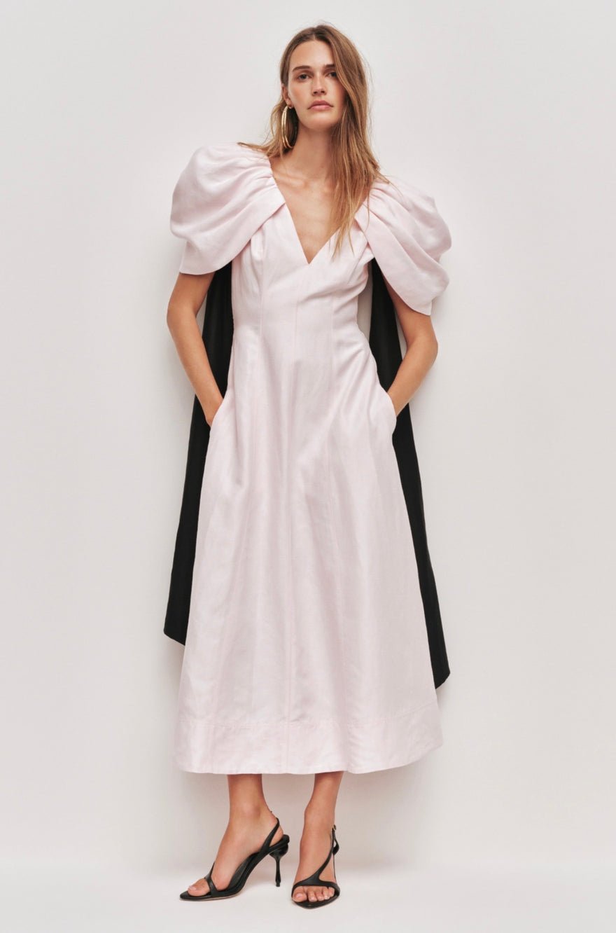 Aje Bisou Midi Dress Pastel Pink photo 2