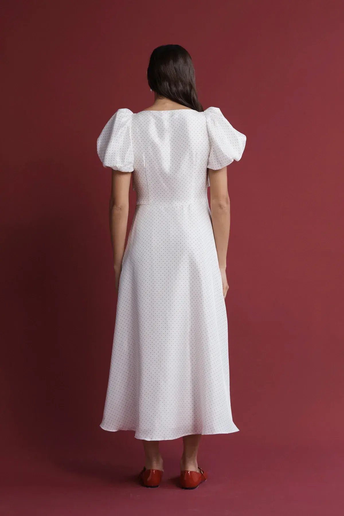 Lovaan Tallulah Dress Red and White Spot Size 8 photo 2