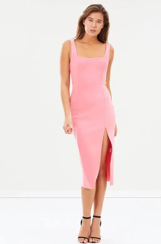 Bec & Bridge Hibiscus Islands Midi Dress Pink Size 6 photo 4