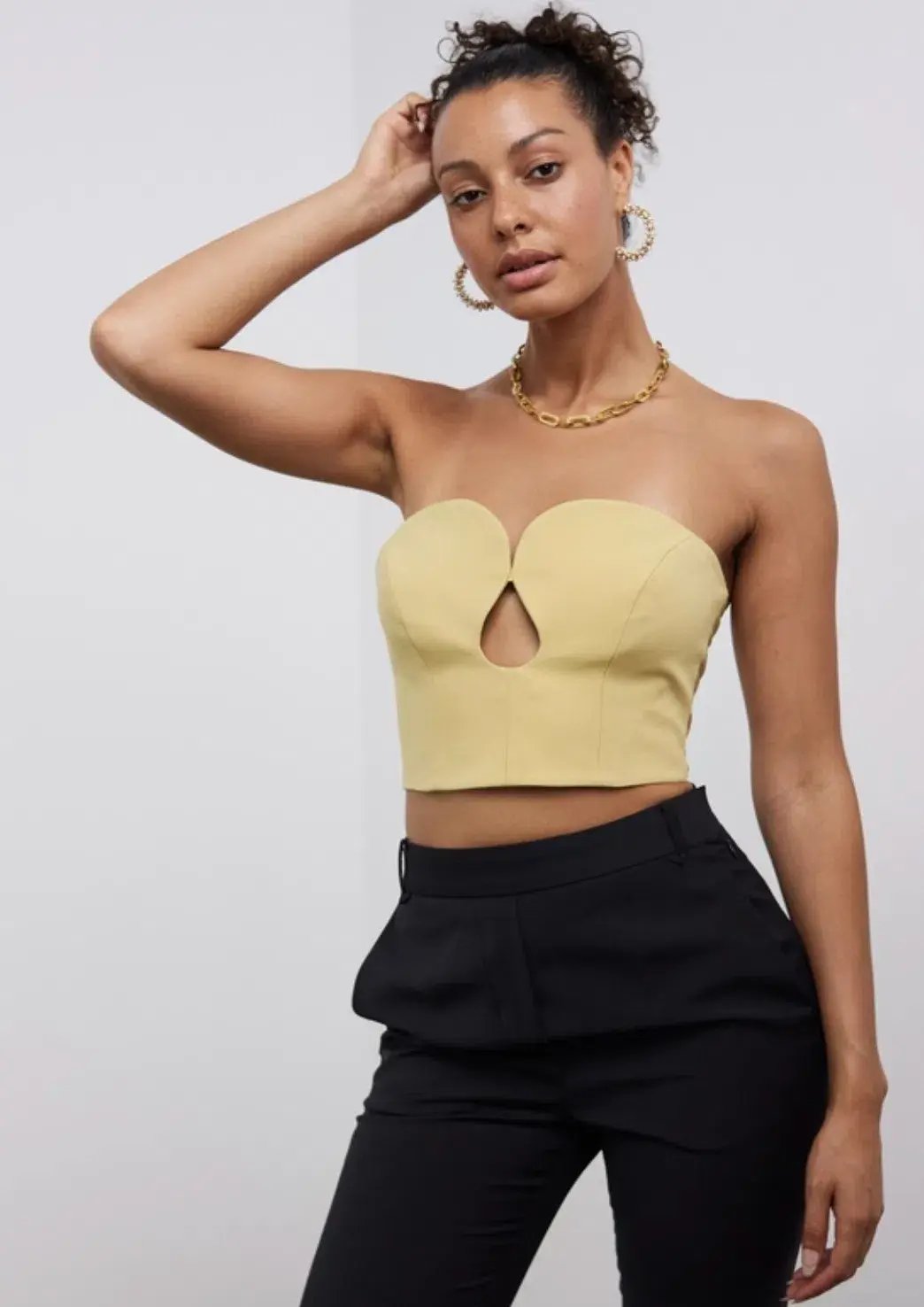 Camilla and Marc Brixton Bodice Mustard Yellow Size AU 8 photo 3