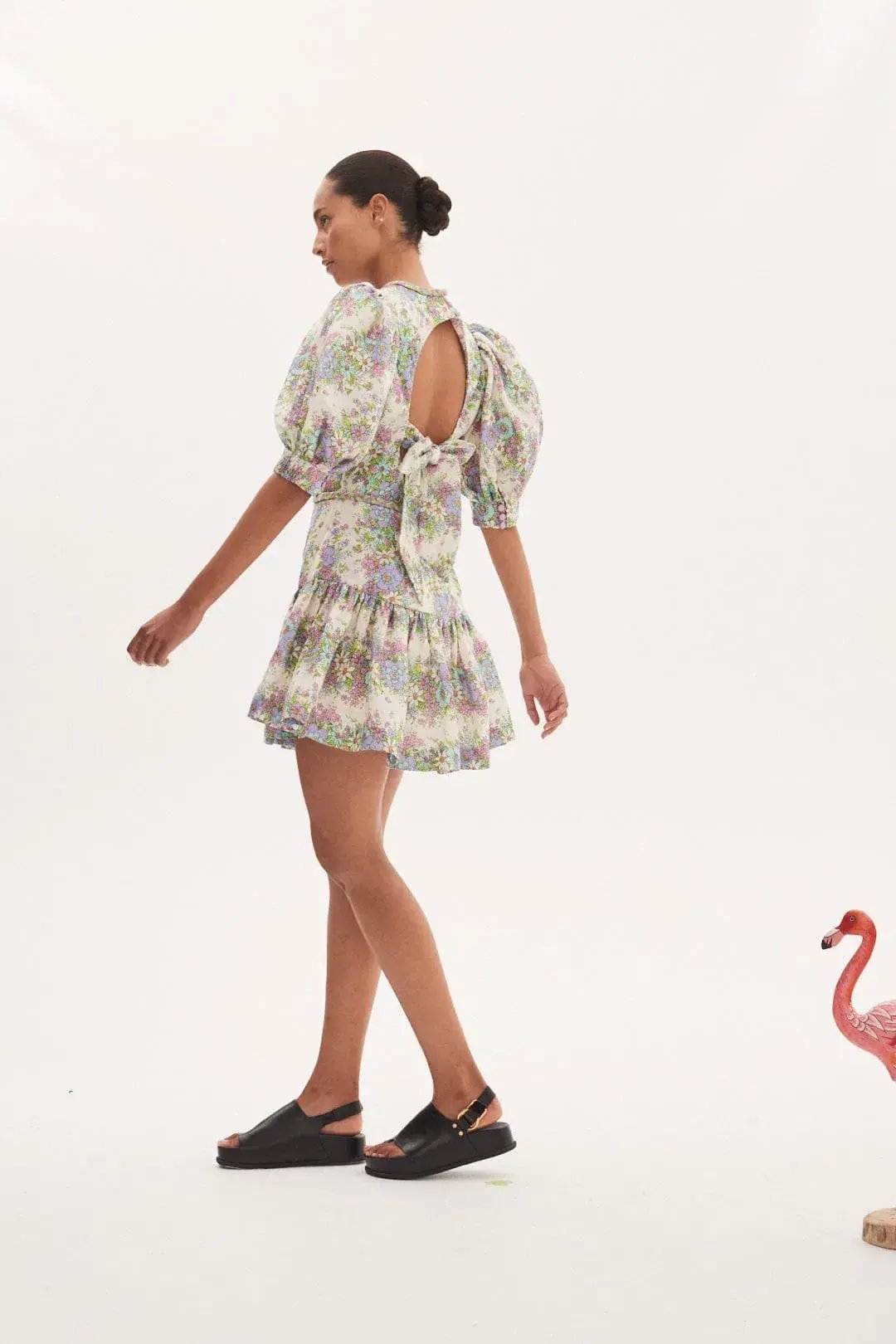 Alemais Agnes Mini Dress Cream Size AU 10 photo 2