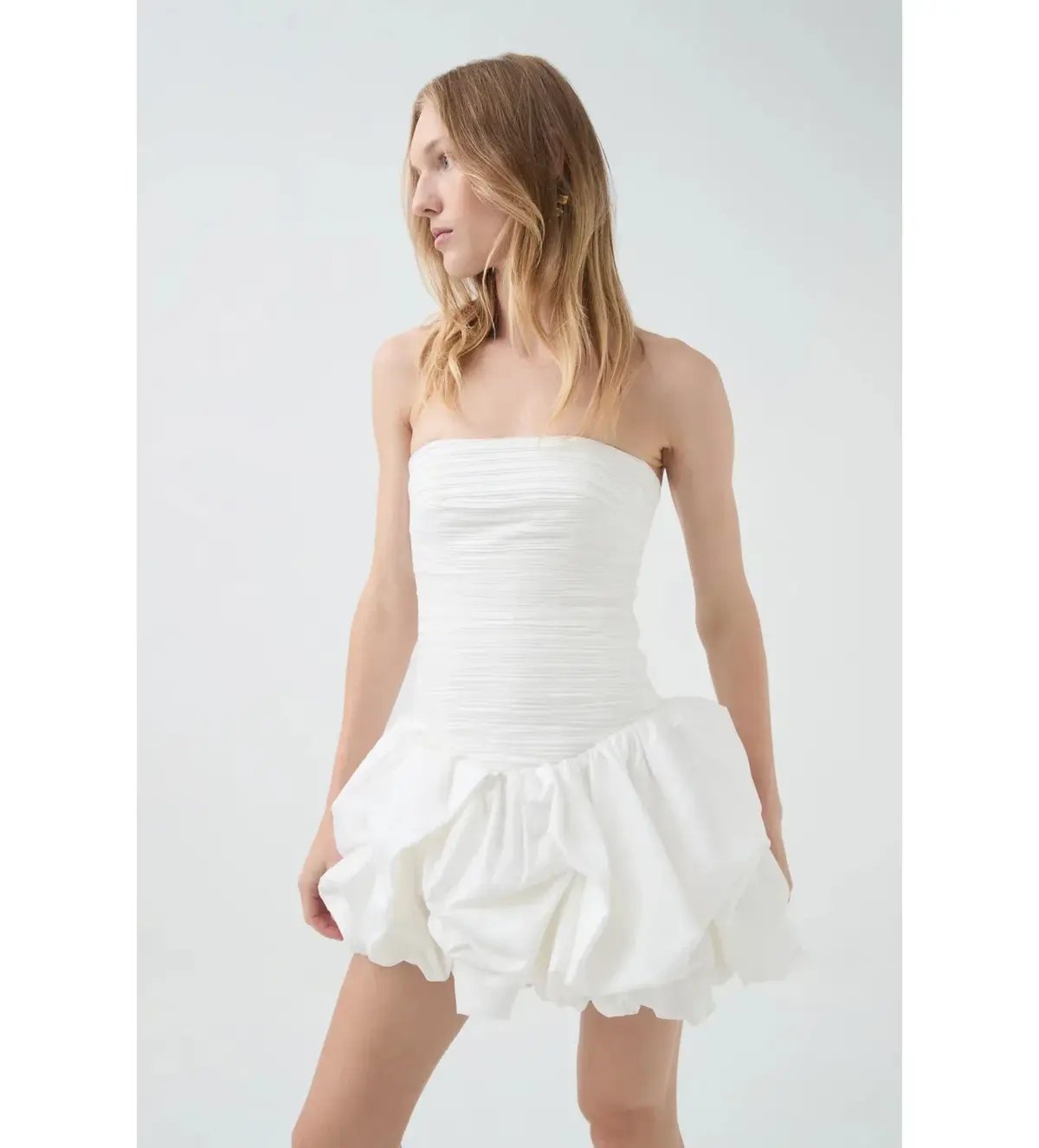 Aje Violette Bubble Mini White Size 8 photo 3