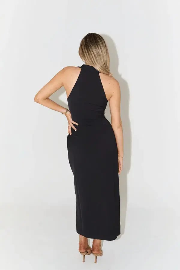 Odd Muse The Ultimate Muse Collar Maxi Dress Black Size 12 photo 2
