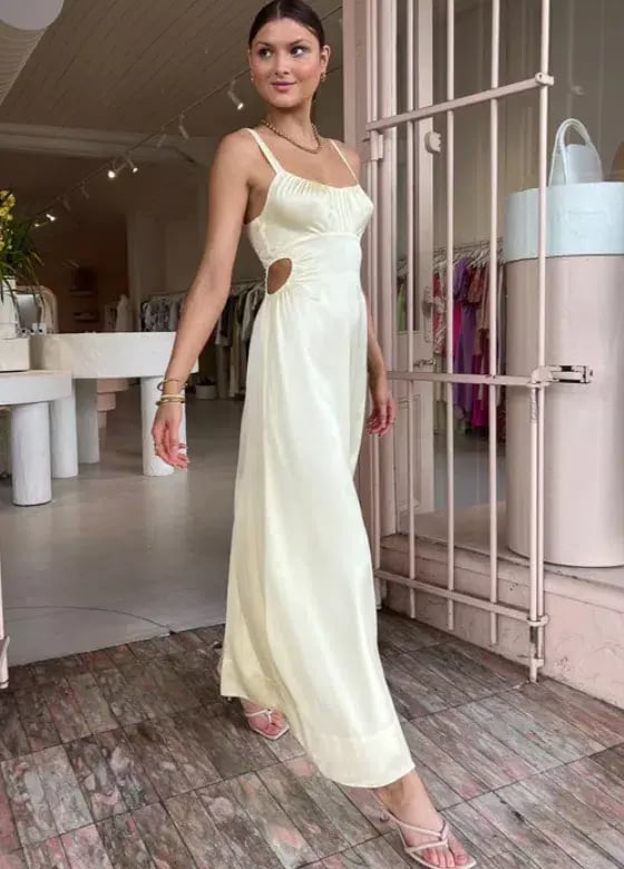 Hansen & Gretel Carlos Dress Lemon Yellow Size M / AU 10 photo 4