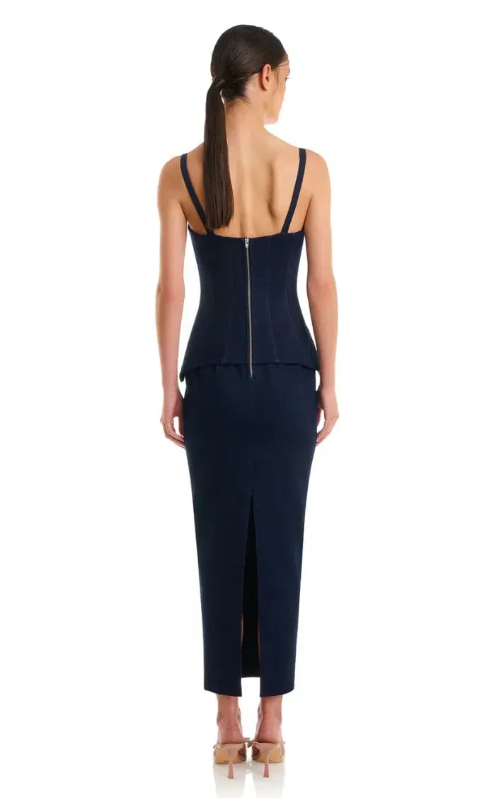 Eliya the Label Monet Midi Dress Blue Size XS / AU 6 photo 3
