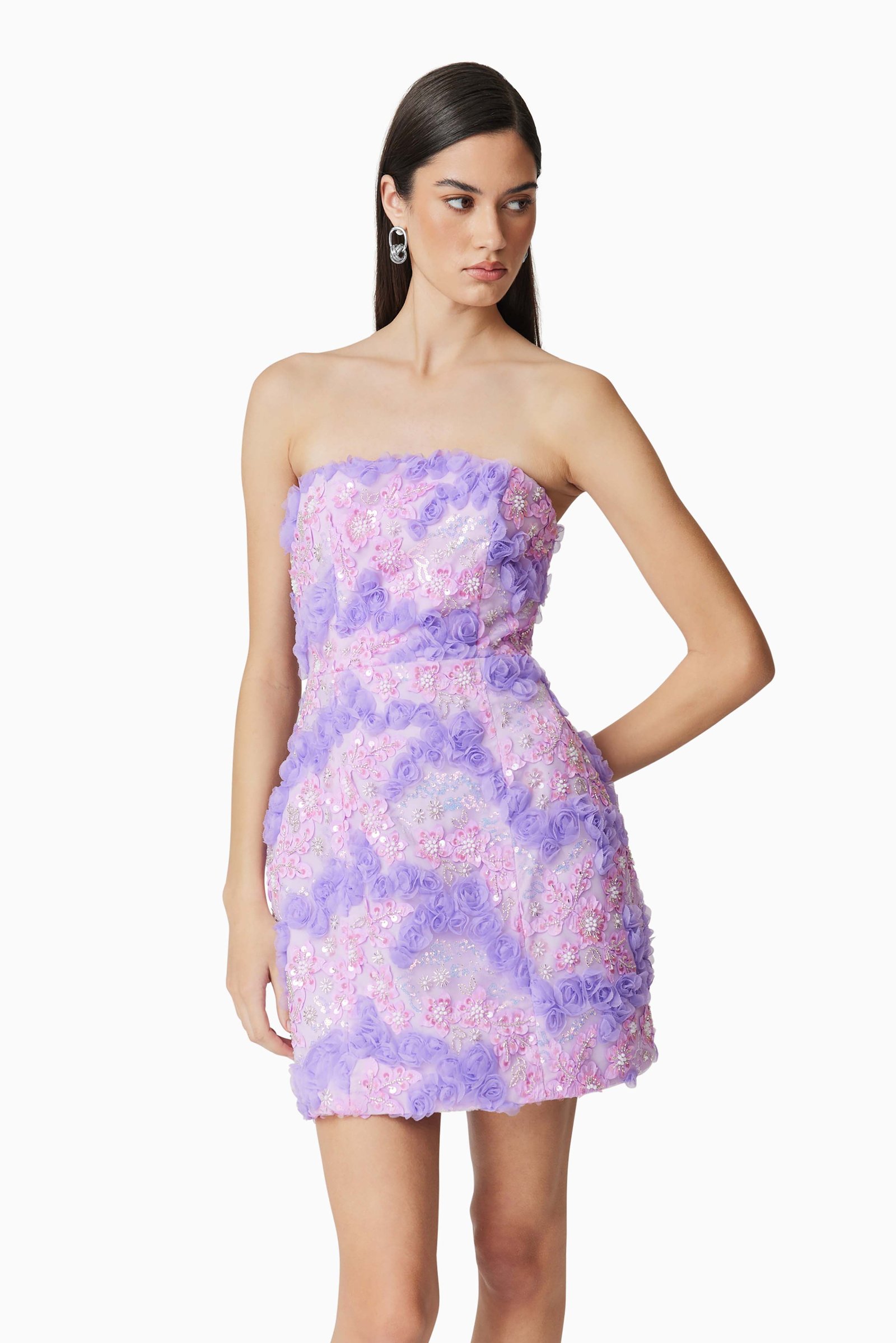 ELLIATT VONNI PARTY DRESS - PURPLE MULTI photo 2