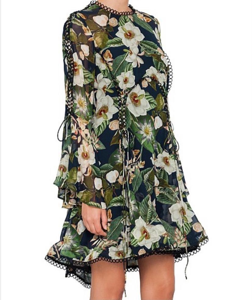 Thurley Poppy Paradise Print Dress - Size 10 photo 2