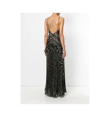 Self Portrait Metallic Polka Dot Gown size10 photo 2