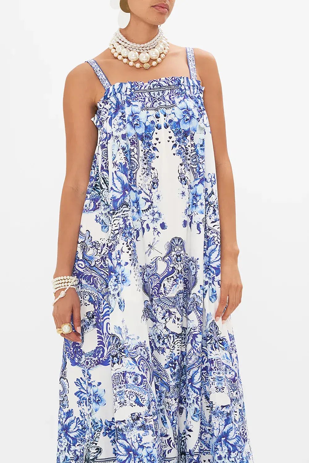 Camilla Wide Strap Sundress Print Size 12 photo 2