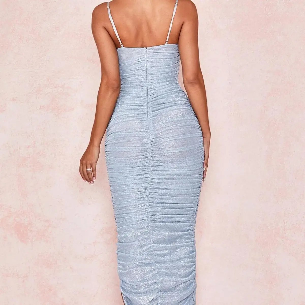 House of CB Fornarina Maxi Dress Blue Size 10 photo 3