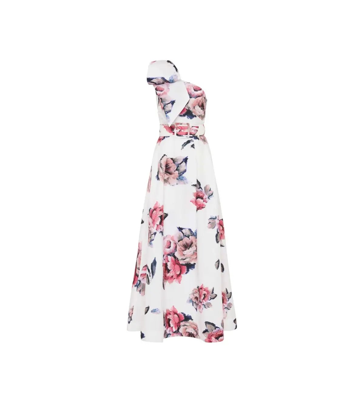 Rebecca Vallance Aveline One Shoulder Gown White Floral Size AU 10 photo 6