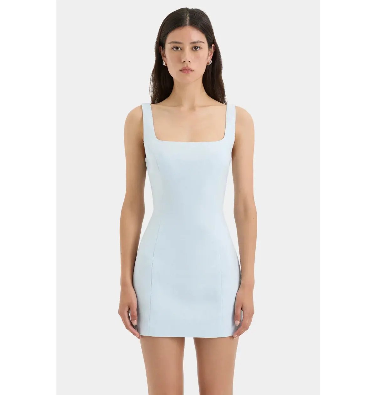Sir the Label Iris Tie Mini Dress in Light Blue Size 1 / AU 8 photo 3