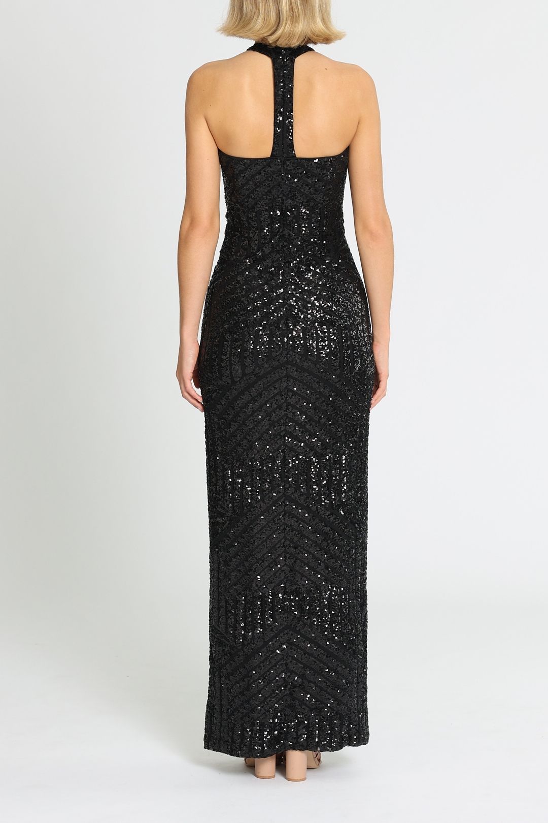 Diana Halter Gown - Black photo 3