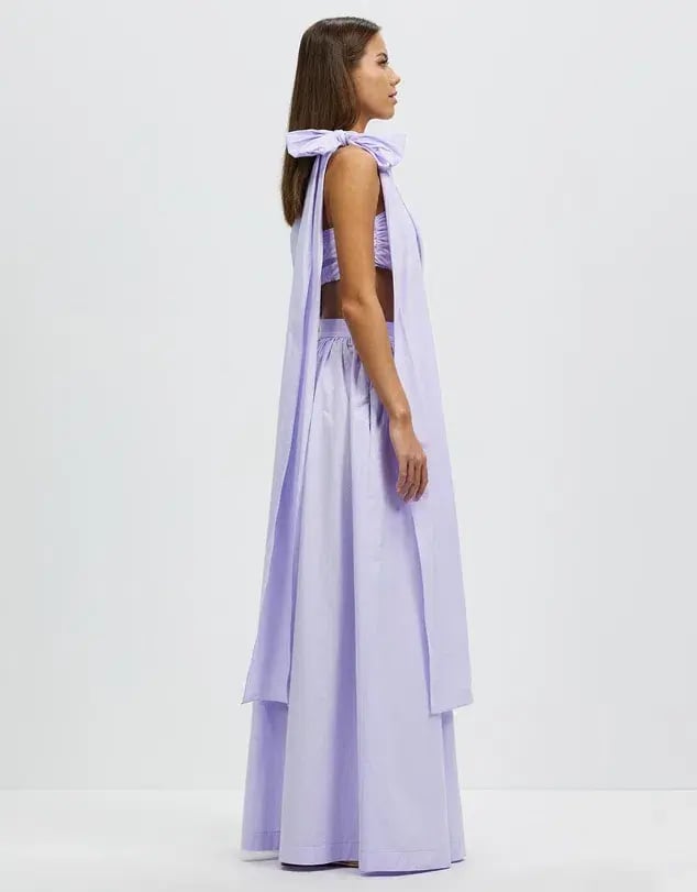 Bondi Born St Tropez Long Dress Lavender Size L / AU 12 photo 3
