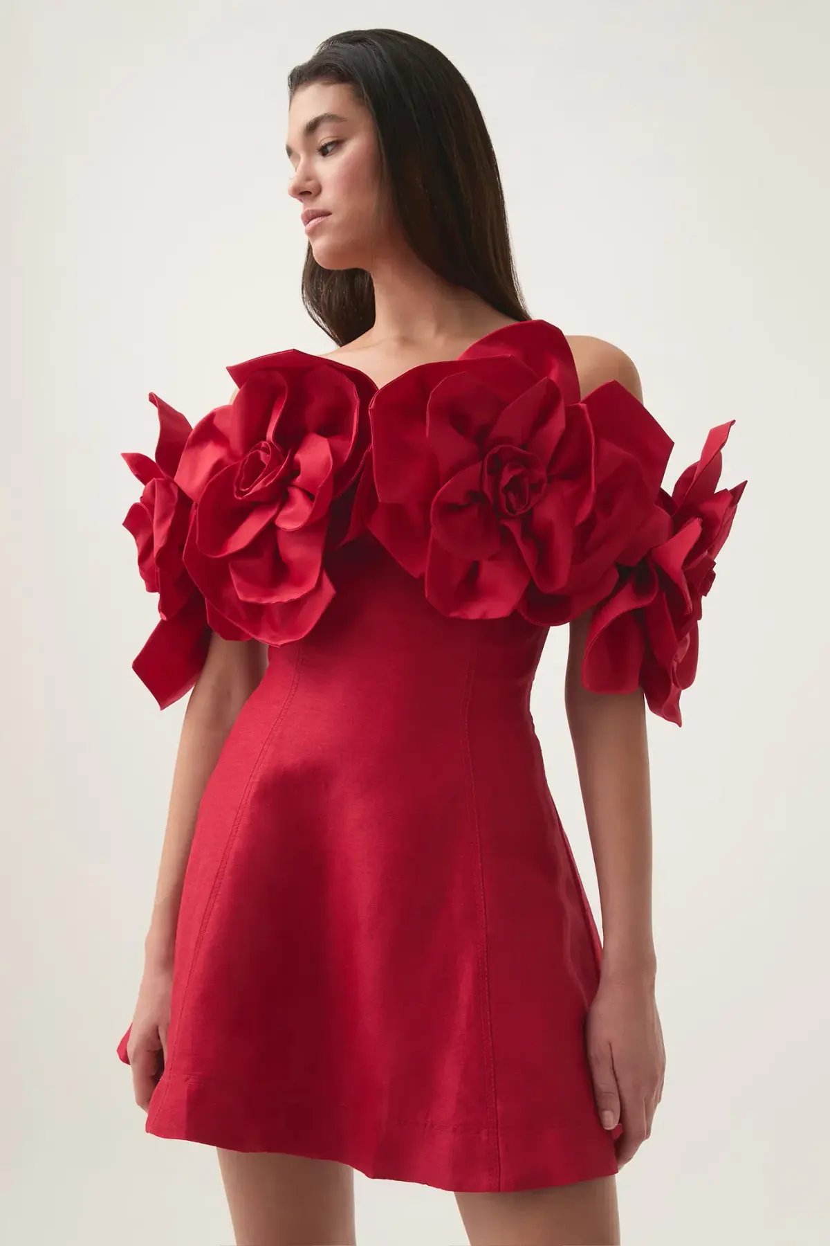 Aje Etta Mini Dress in Scarlet Red Size AU 10 photo 2