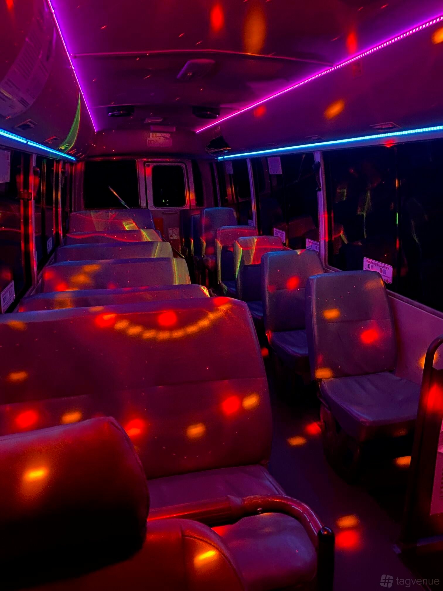 24 Seater Party Bus at Pink Party Bus photo 2