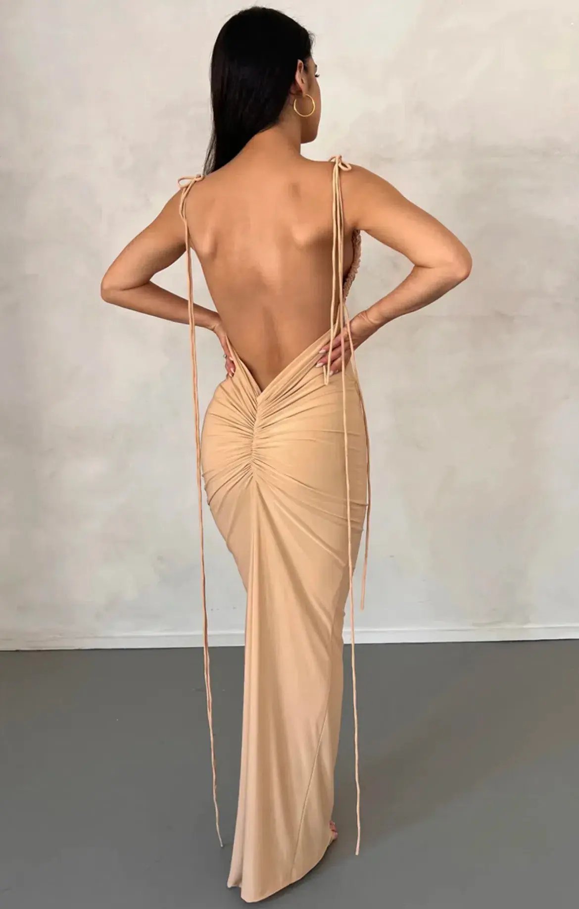 Melani The Label Jiani Gown Nude Size S / Au 8 photo 3