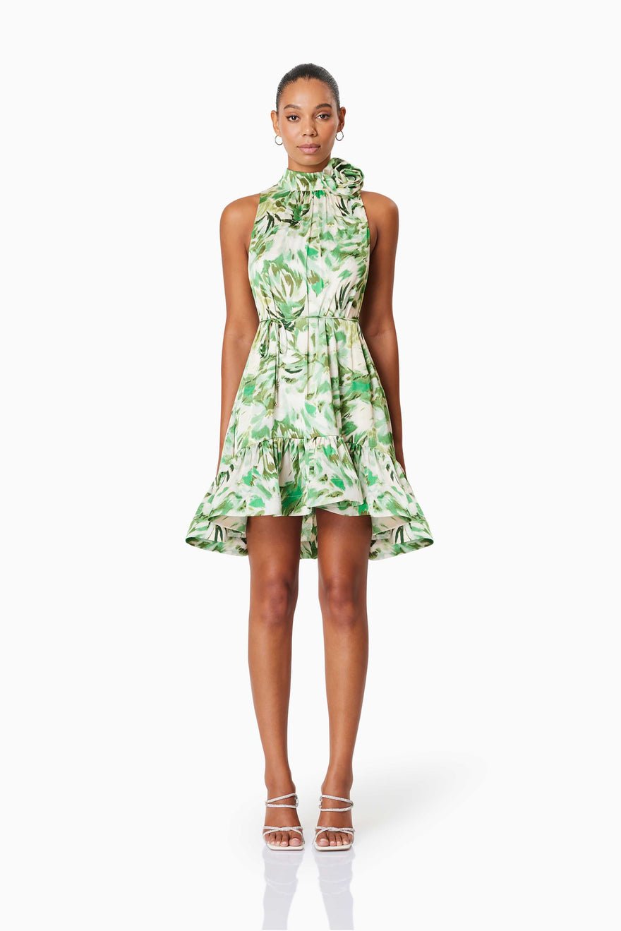 Elliatt Georgia Day Dress - Green Multi photo 2
