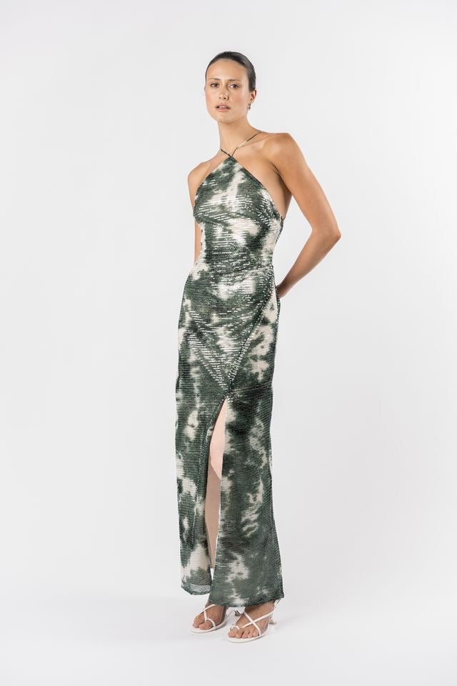 One Fell Swoop Yuki Maxi Dress - Midori Shibori photo 3