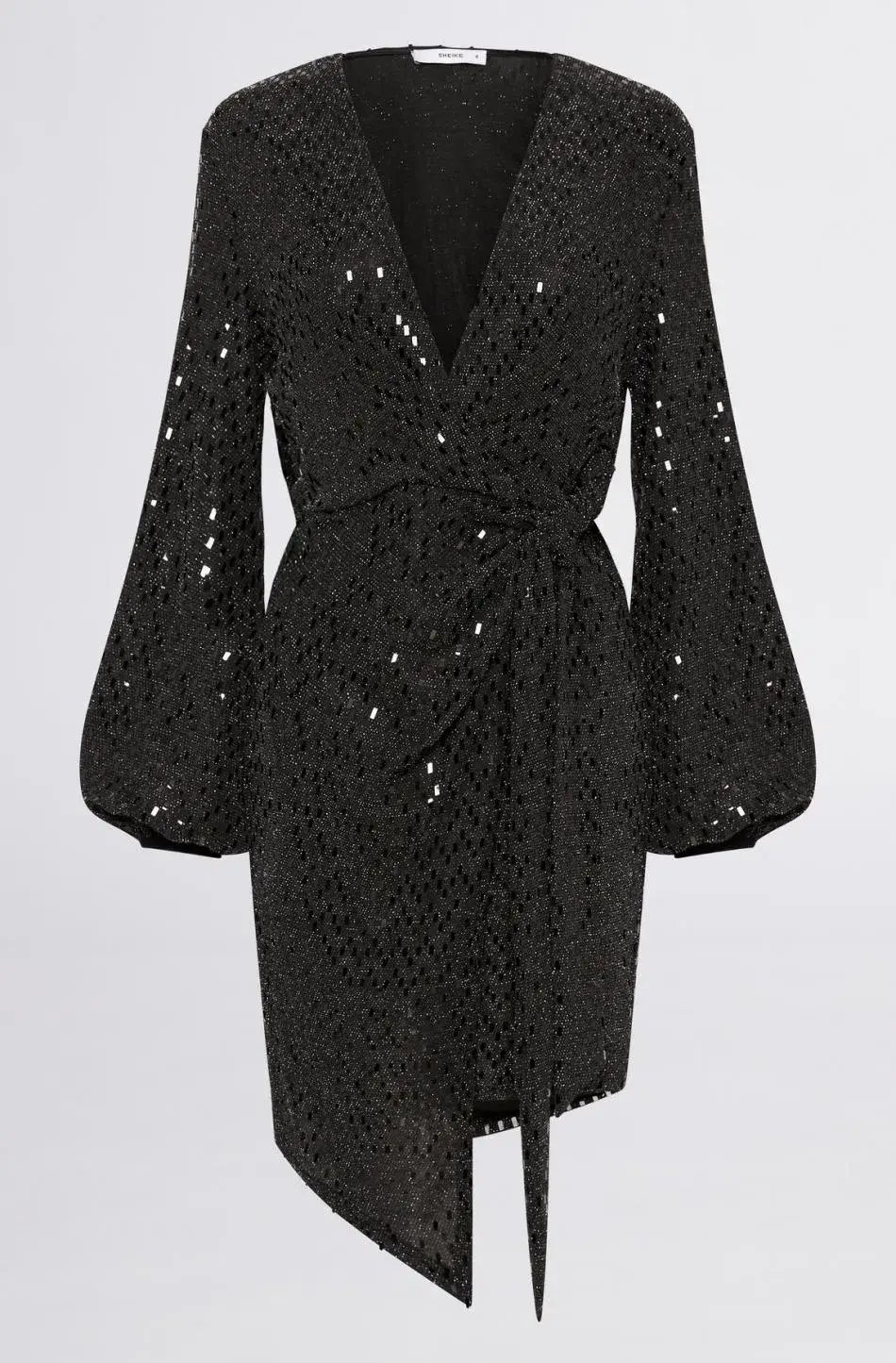 Sheike Galaxy Sequin Mini Dress Black Size 14 photo 5