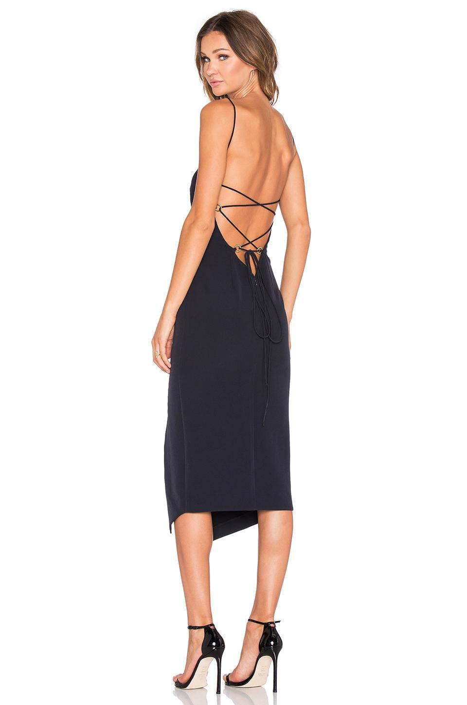 Shona Joy Crete Lace Up Midi Dress Size 10 photo 2