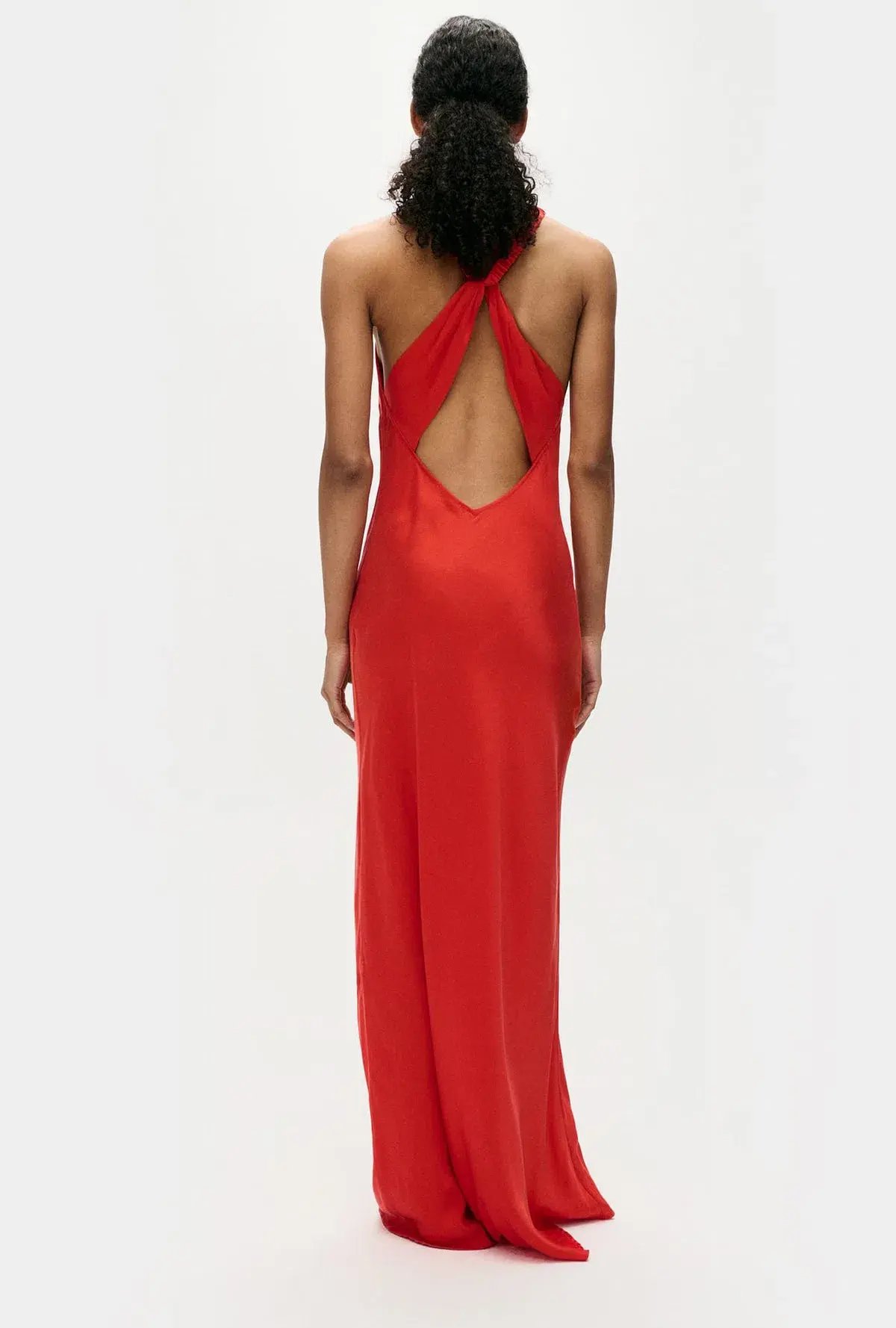 Silk Laundry HIGH LOW DRESS - Geranium - Size 8/S photo 2