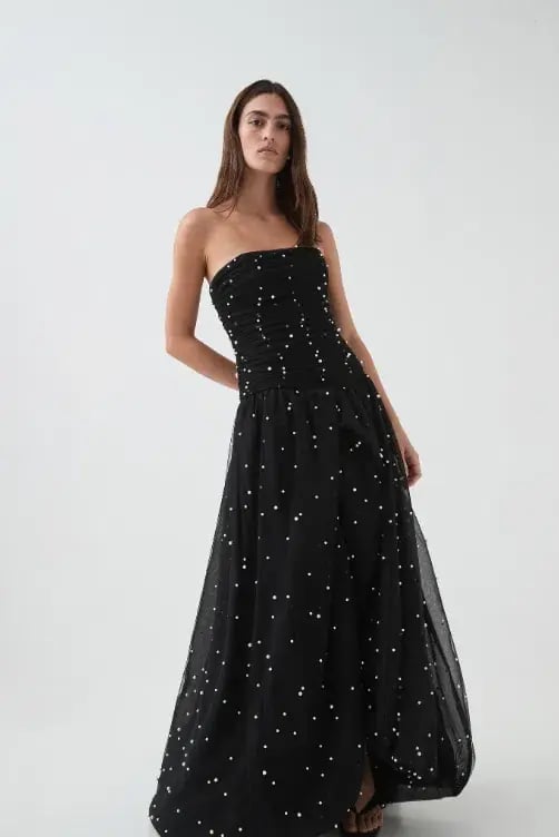 Aje Juniper Gown Black Size 6 photo 4