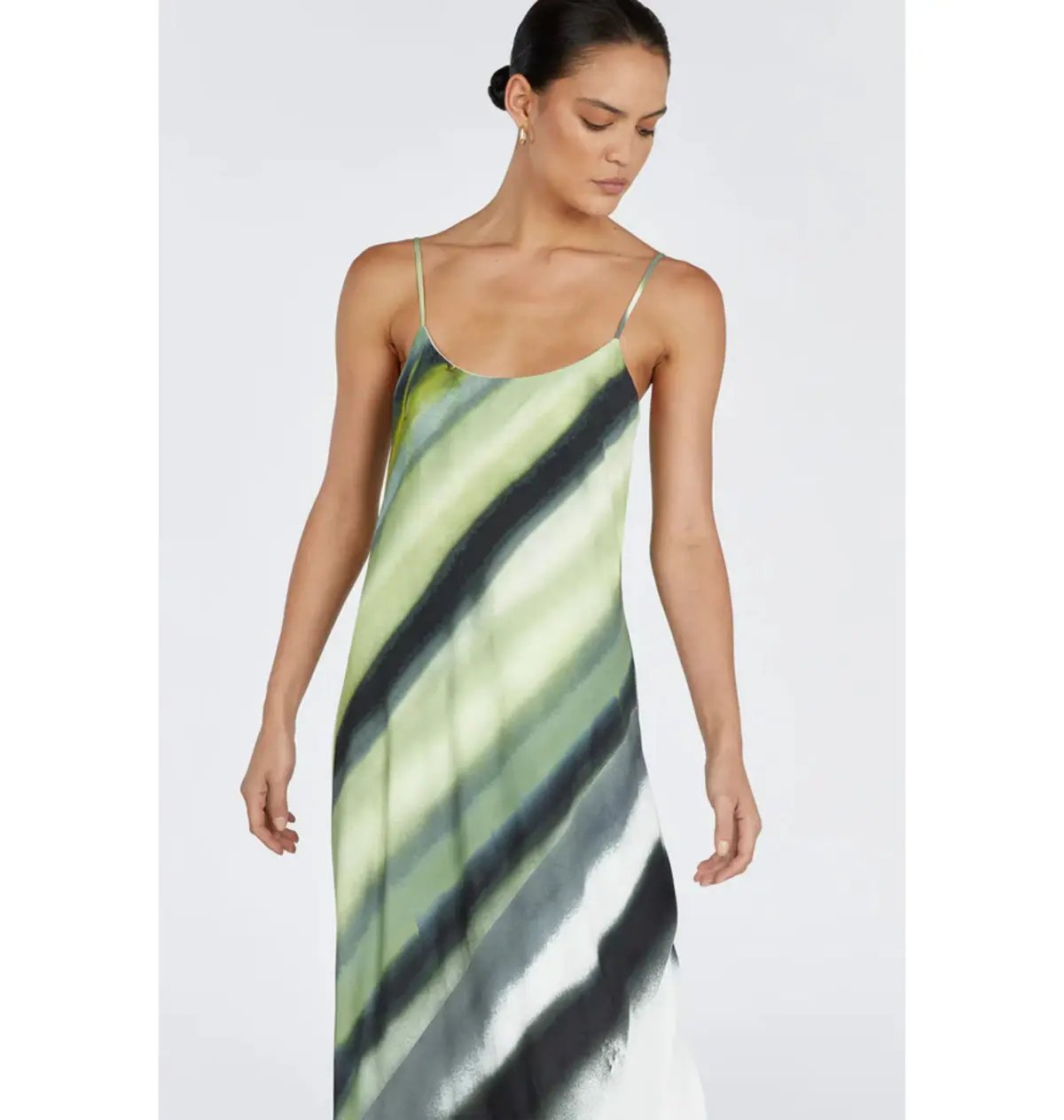 DISSH Athena Slip Maxi Dress green size 6 photo 2