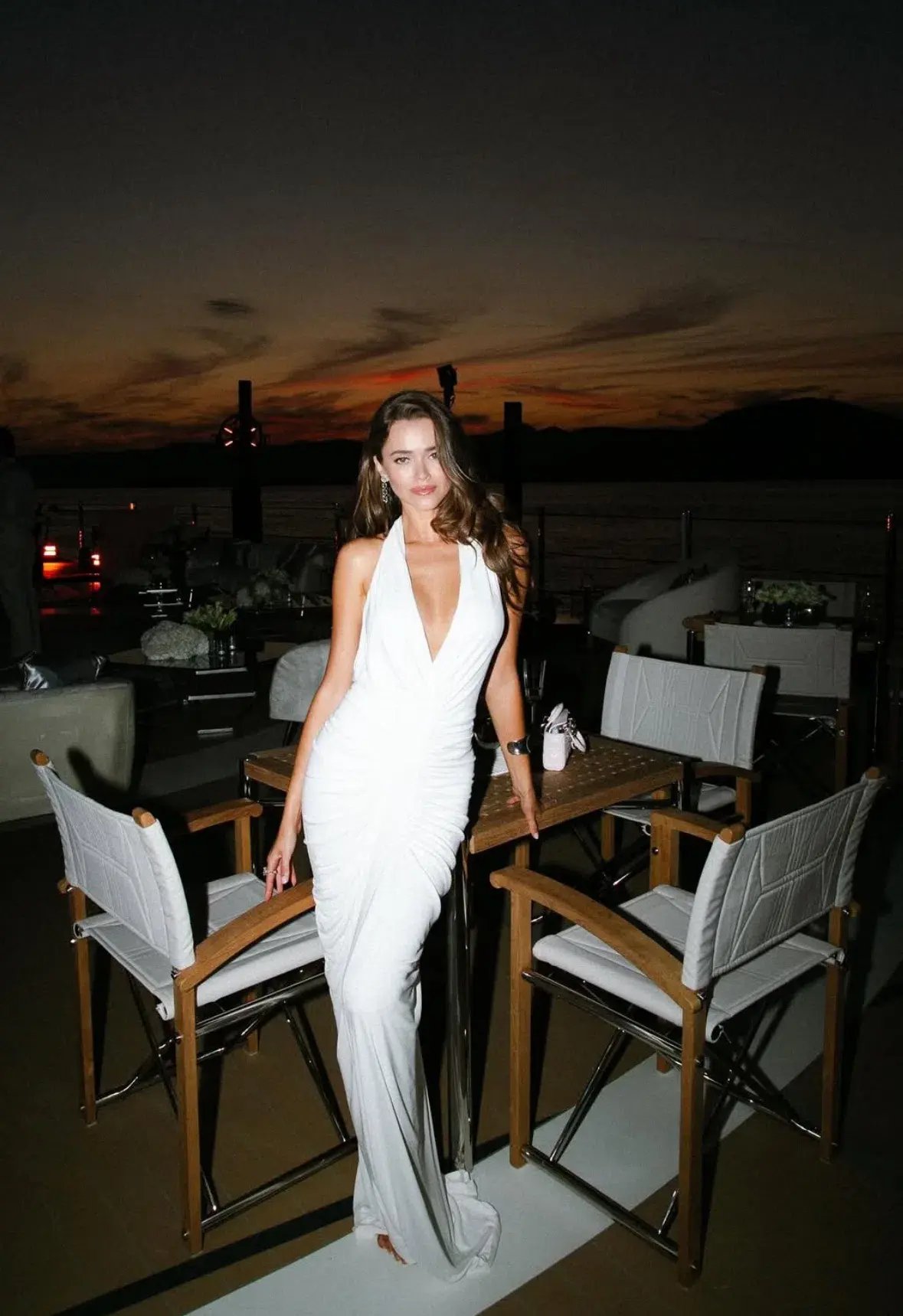 Misha The Venus Gathered Cupro Dress Ivory  Size Xs/Au 6 photo 2
