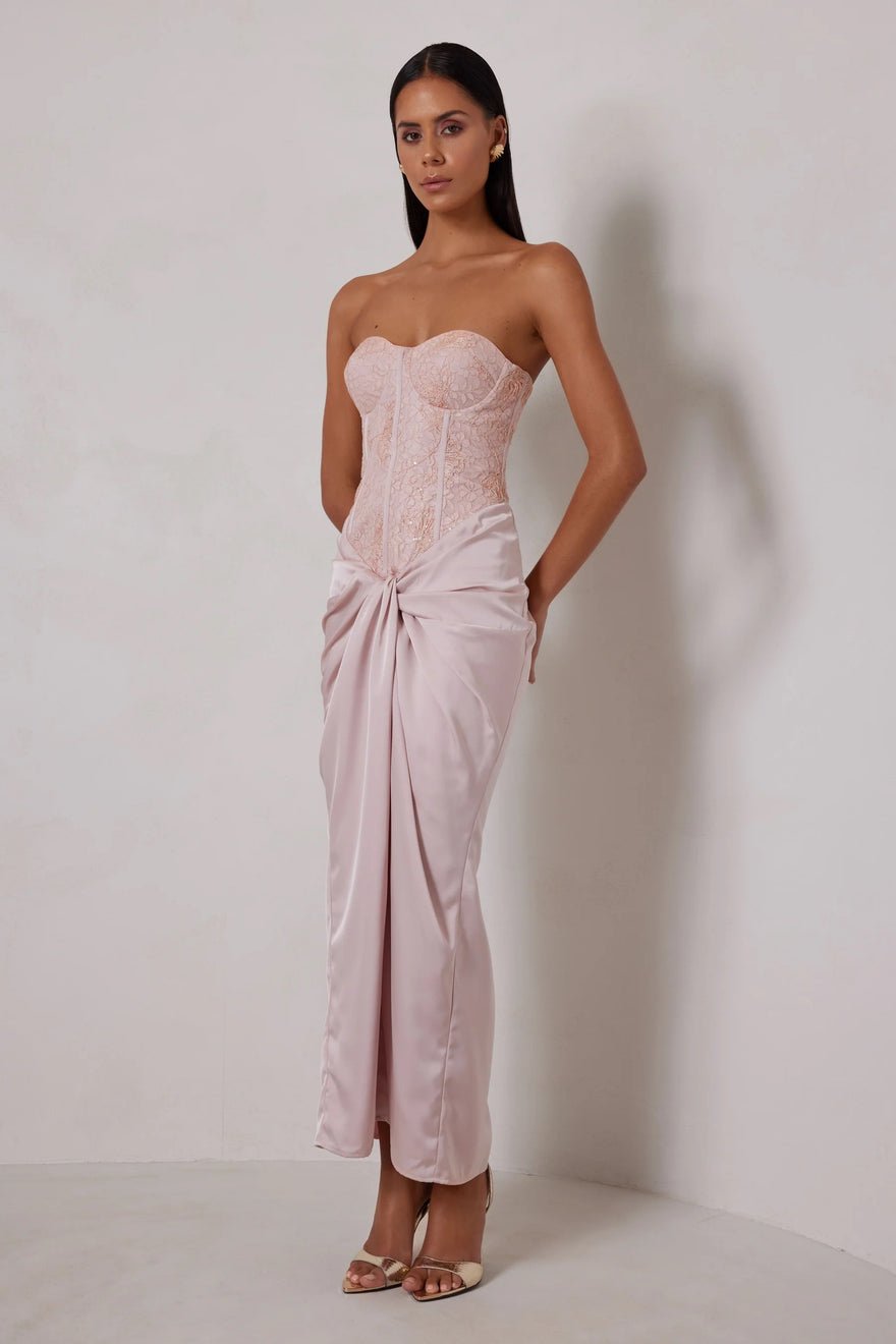 Elle Zeitoune Mabel Dress - Champagne Pink photo 2