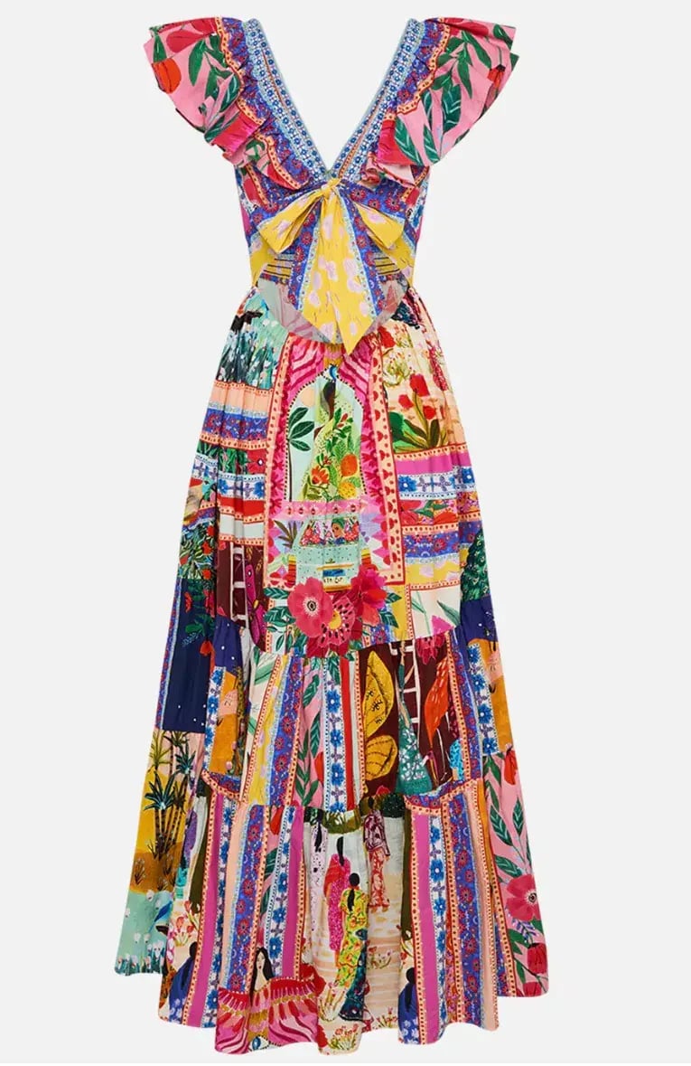 Camilla Tiered Dress with Neck Frill Roeqiyas Realm size L / AU 14 photo 6