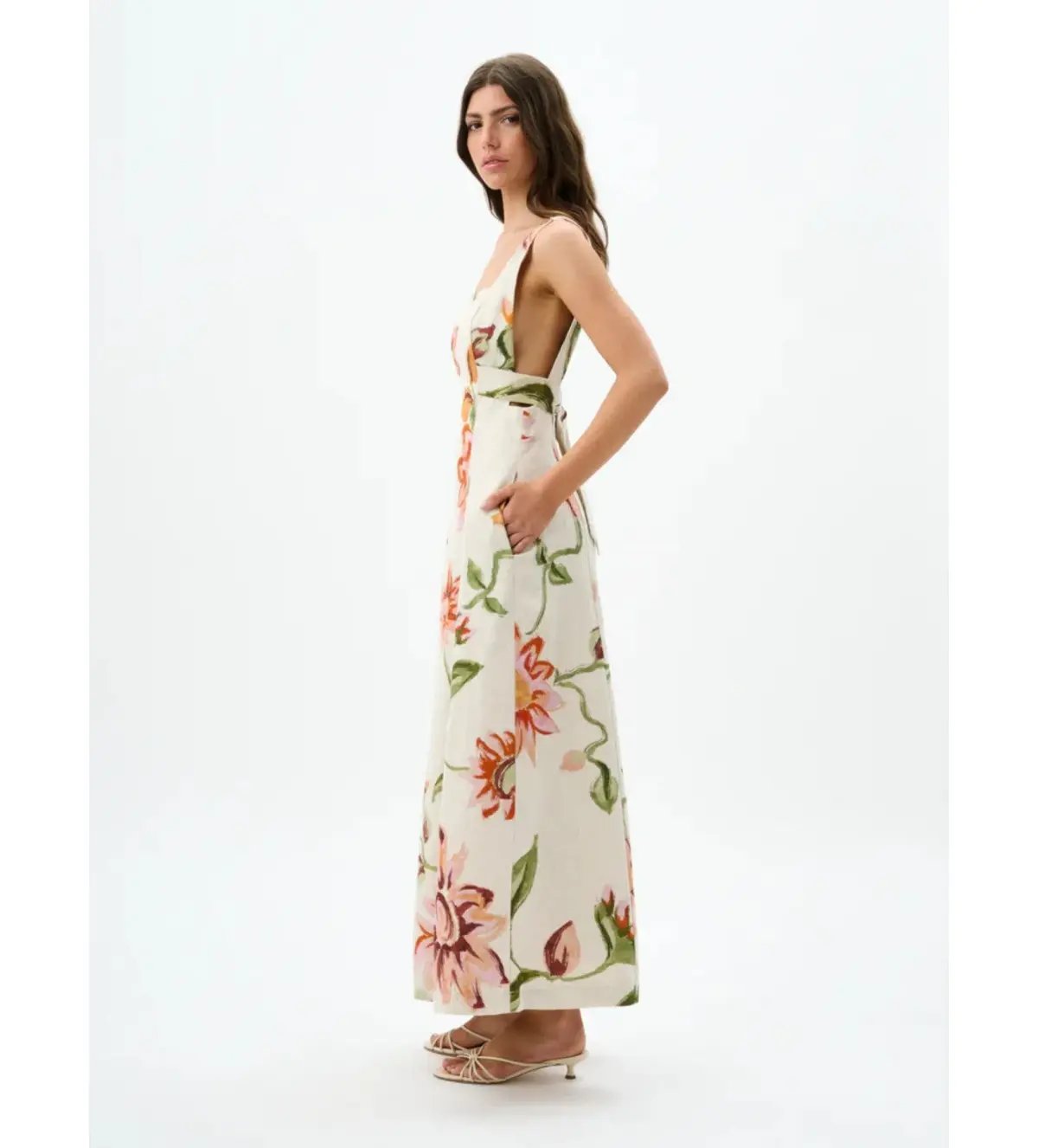 Roame Isolde Maxi Dress Raphia Bloom One Size photo 3