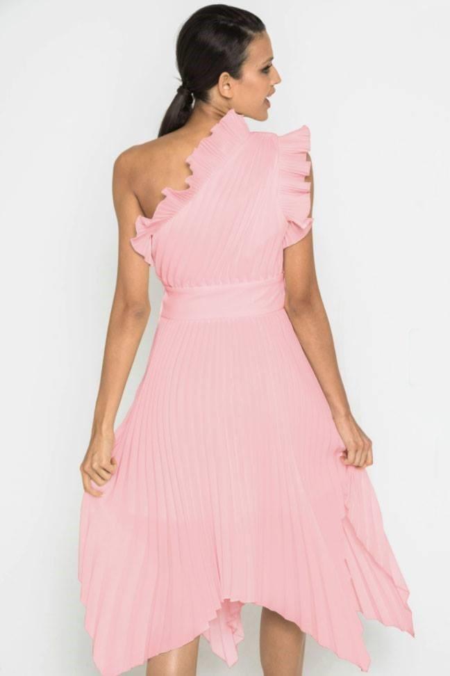Mossman THE LADY LIKE MIDI DRESS Blush Pink photo 2