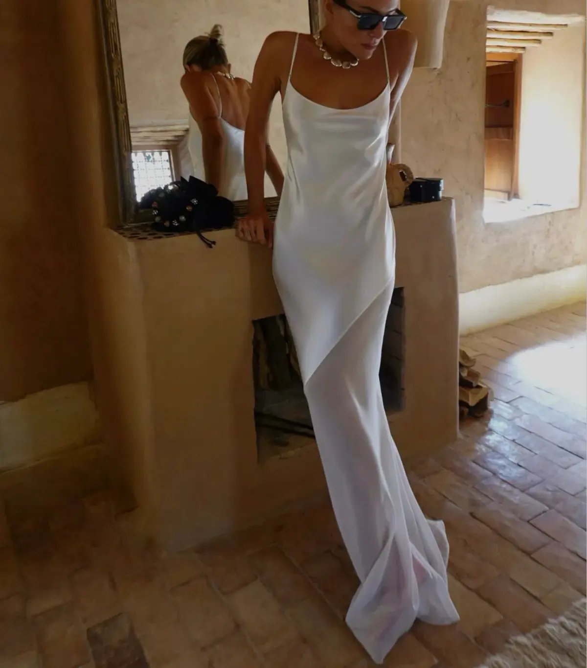 Rat And Boa Ruba Slip Dress White Size 6 photo 3