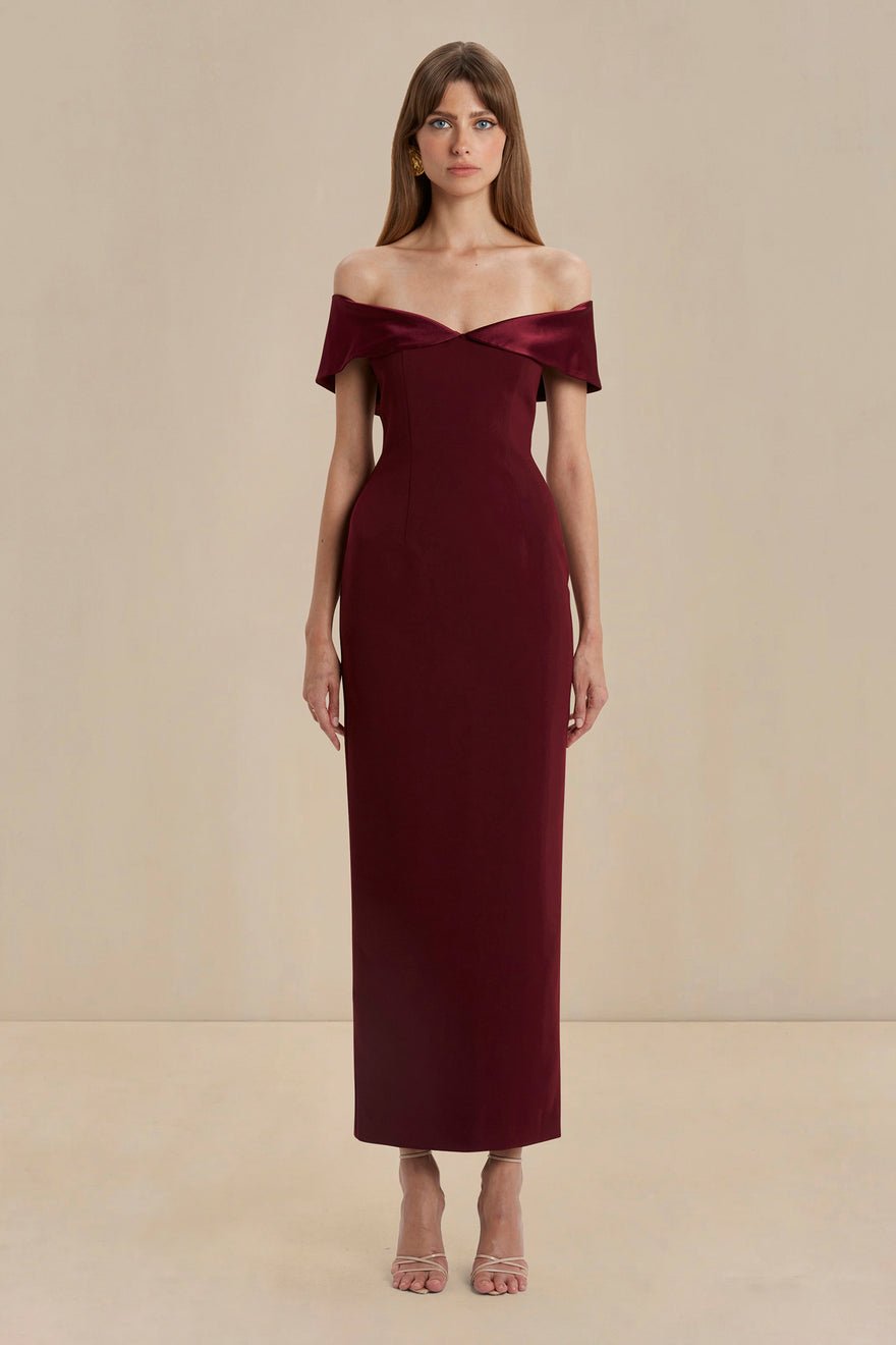 Sonya Alehi Dress - Merlot photo 2