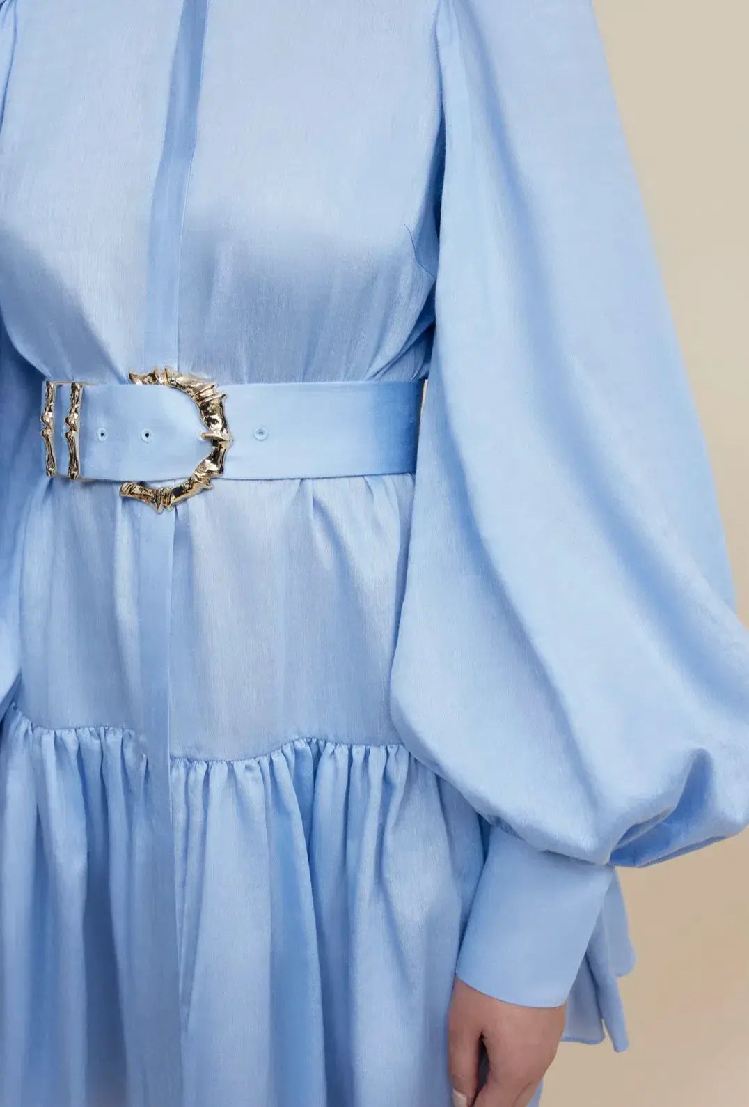 Acler Sherwood Dress Cornflower Blue Size 16 photo 4