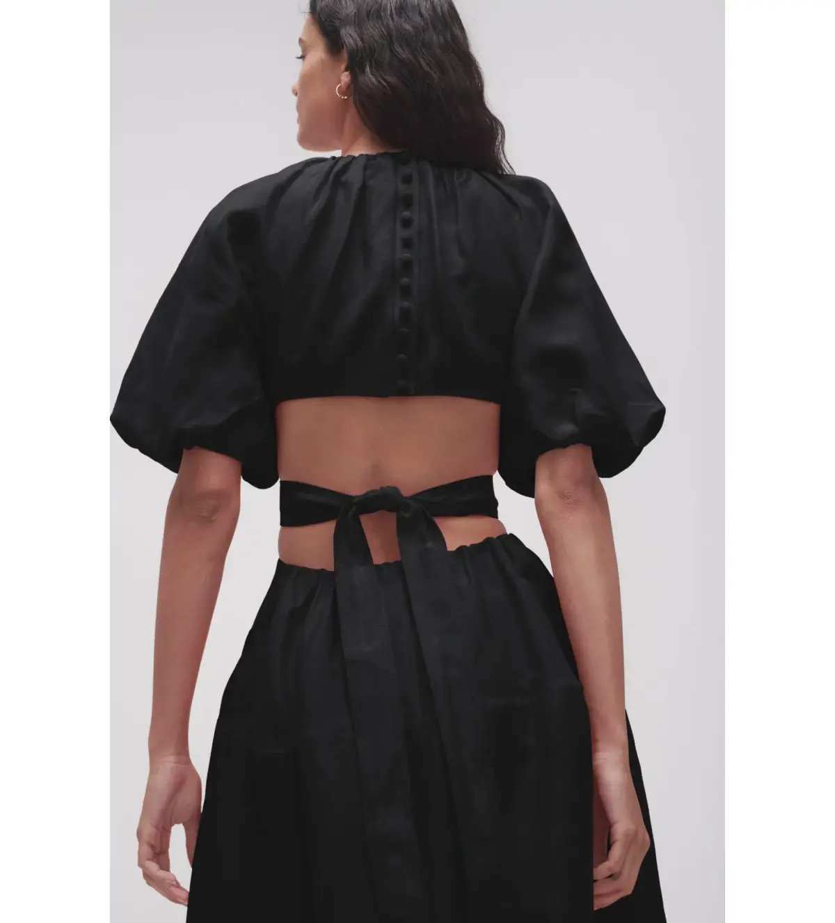 Aje Mimosa Cut Out Midi Dress in Black Size M / AU 10 photo 4