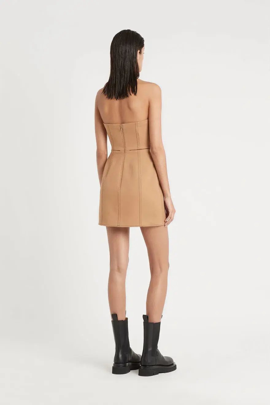 Sir the Label Andre Dress in Camel Brown Size 8 photo 2