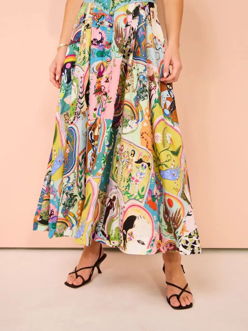 Alemais Evergreen Midi Dress Multi Size 8 photo 19