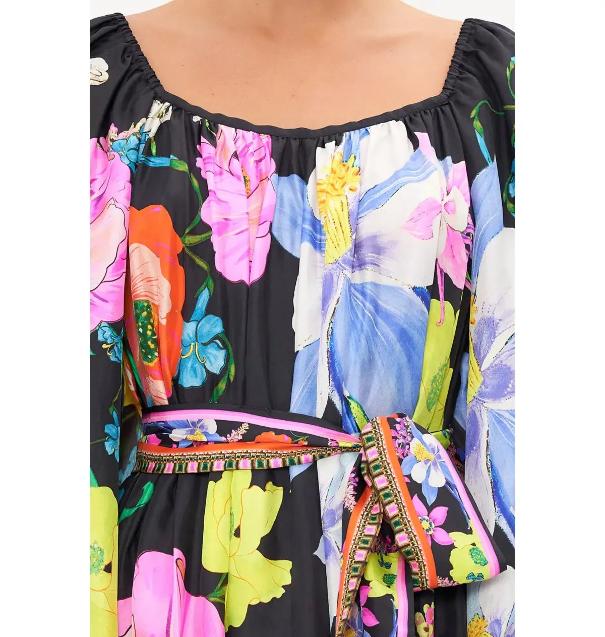 Camilla Gathered Flared Dress Away with the Fairies Print Size Medium / AU 12 photo 5