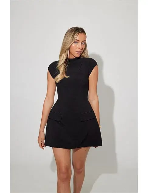 Odd Muse The Ultimate Muse Cap Sleeve Mini Dress Black Size S / AU 8 photo 2