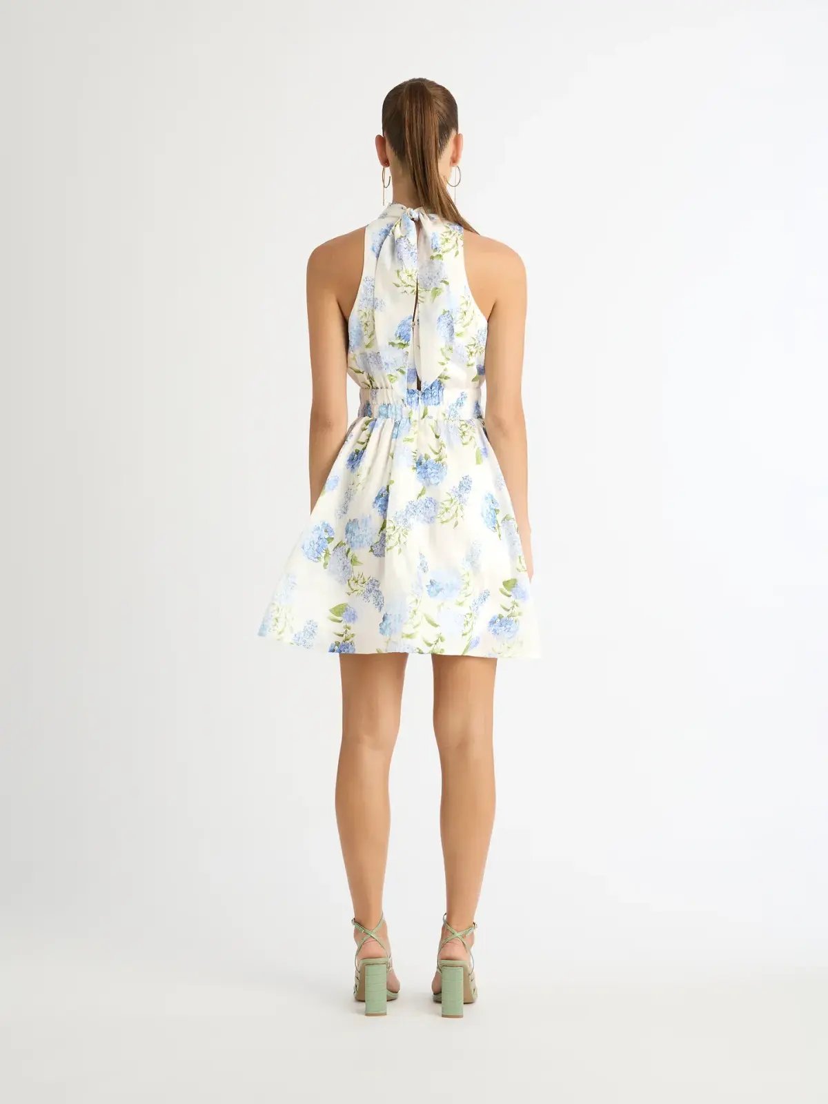 Sheike Blue Bell Mini Dress Floral Size 14 photo 4
